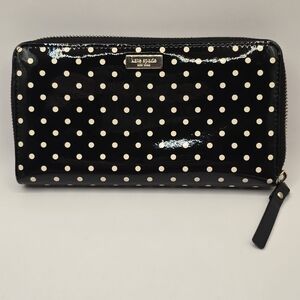 Kate Spade Black Polka Dot Wallet